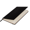 Ежедневник недатированный  Marseille soft touch BtoBook, черный (без упаковки, без стикера)