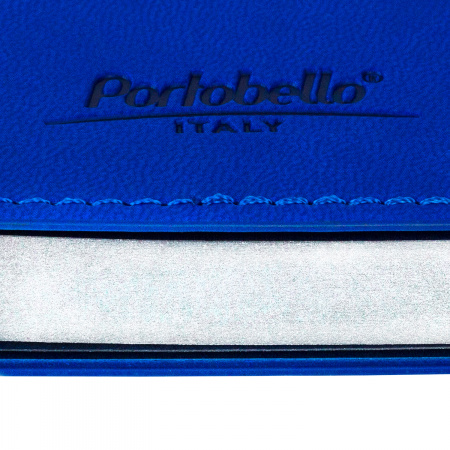 Ежедневник Portobello Trend, In Color Latte Ultramarine, недатированный, ярко-синий/серебро