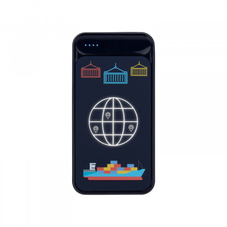 Внешний аккумулятор с подсветкой, Starlight Plus PB, 10000 mAh, синий