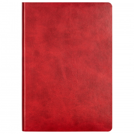 Ежедневник Portobello Trend, Atlas, недатированный, красный, срез-фольга/красный